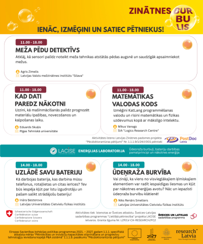 Zinātnes burbulis Mērsragā aktivitātes