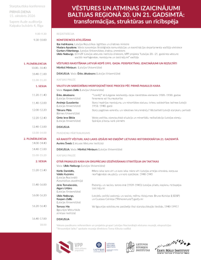 VPP konferences programma