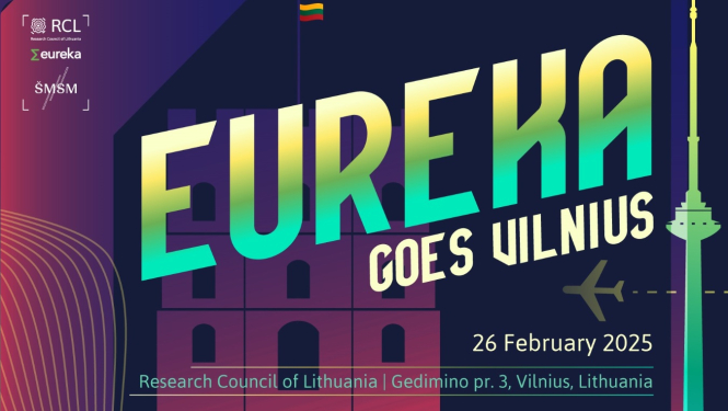 EUREKA goes Vilnius pasākuma plakāts