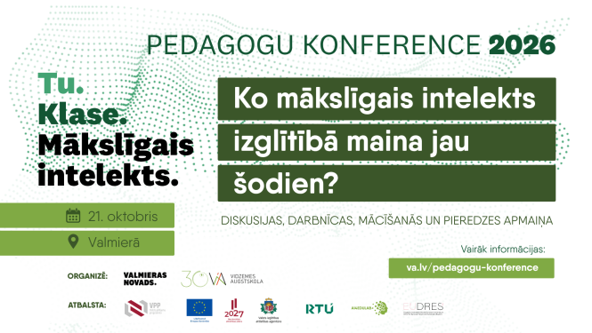 Pedagogu konferences baneris