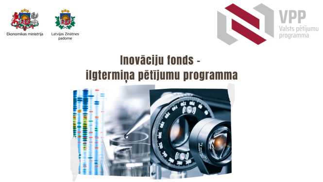 Ekonomikas ministrijas Valsts pētījumu programma "Inovāciju fonds-Ilgtermiņa pētījumu programma"