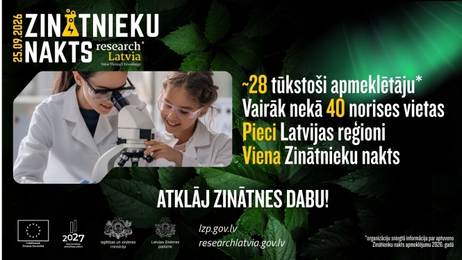 Zinātnieku nakts noslēguma apkopojums ar informāciju par statistiku