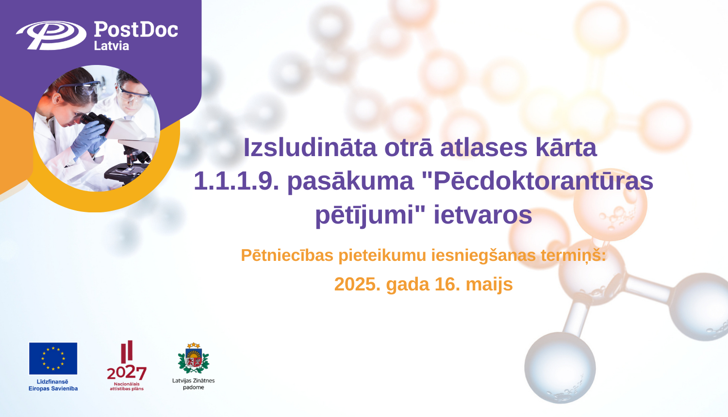 Postdoc otrā atlases kārta
