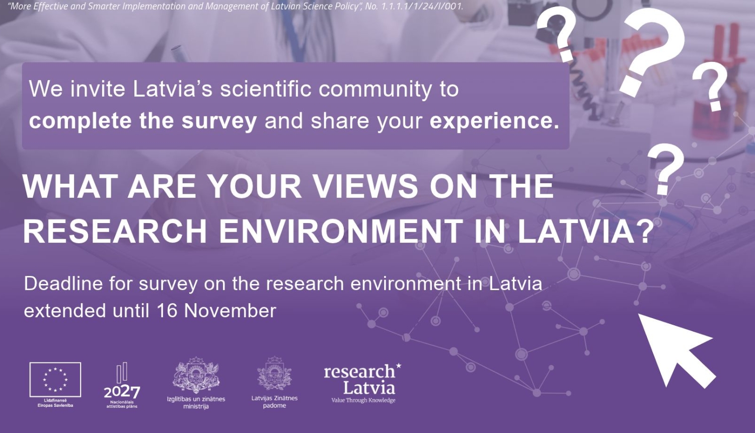 Survey banner