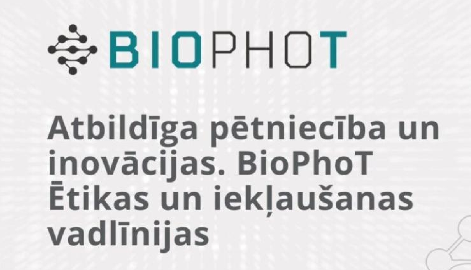 BioPhot seminārs