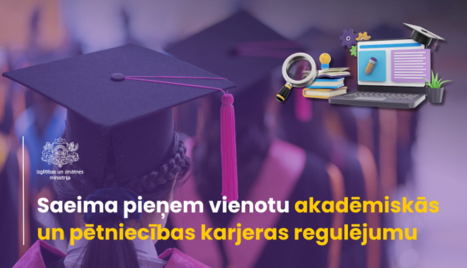 IZM veidots titulattēls par Saeimas pieņemto lēmumu