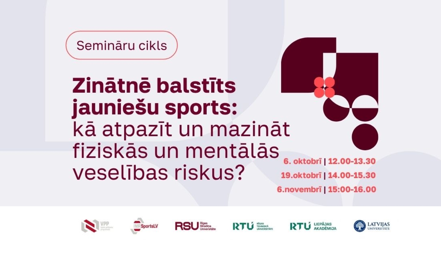 Informācija par valsts pētījumu programmas SPORTS semināriem. 