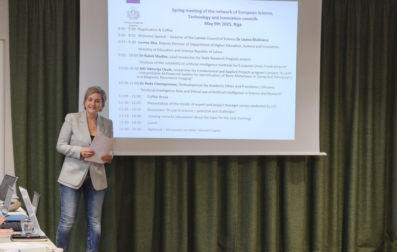 Eiropas Pētniecības un inovāciju padomju sekretariātu tikšanās. LZP direktore Lauma Muižniece