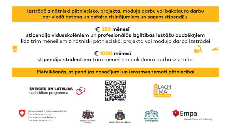 LACHMAT - stipendijas skolēniem/studentiem