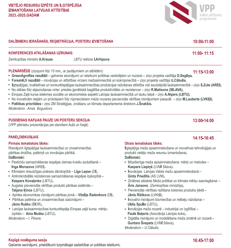 ZM Valsts pētījumu programmu konference