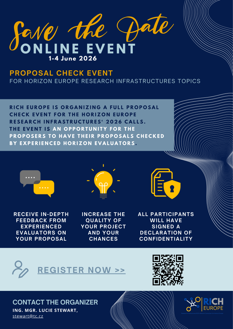 RICH projektu pieteikumu priekšpārbaude