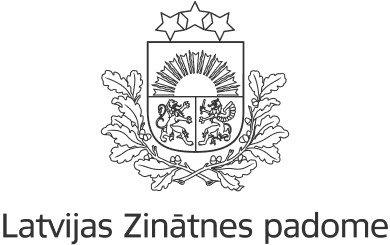 Latvijas Zinātņu padome melnbalts logo