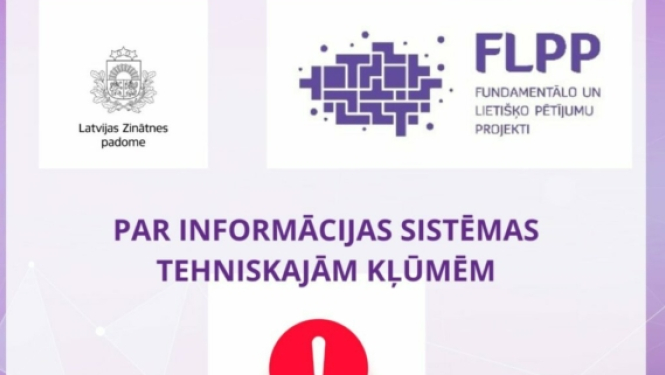 Par FLPP iesniegšanu informācijas sistēmā