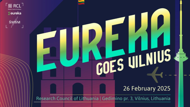 EUREKA goes Vilnius pasākuma plakāts