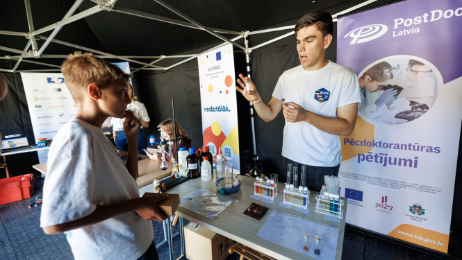 PostDoc pētnieki jauniešu festivālā
