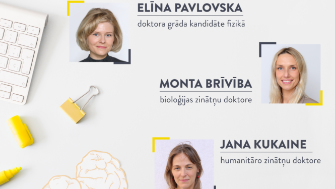 LV portāla vizualizācija ar Baltijas stipendijas sievietēm zinātnē laureātēm