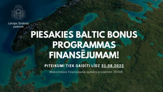Aicina pieteikties Baltic Bonus programmas finansējumam