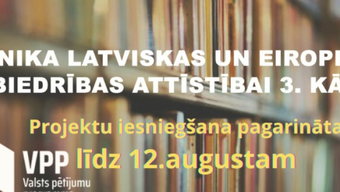 VPP projektu pieteikumu iesniegšanas termiņš pagarināts