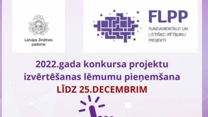 Pagarināts Fundamentālo un lietišķo pētījumu projektu izvērtēšanas lēmumu termiņš