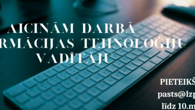 Aicinām darbā IT vadītāju