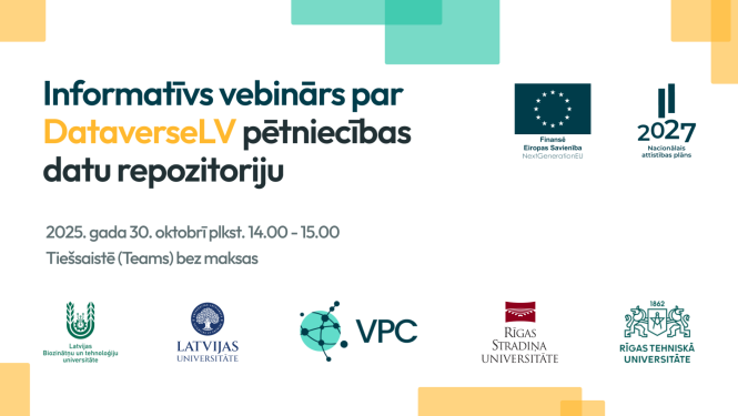 DataVerse seminārs 30. oktobrī