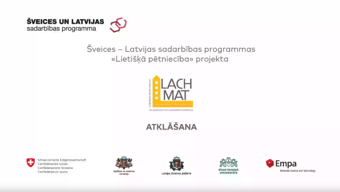 Projekta LACHMAT atklāšana RTU