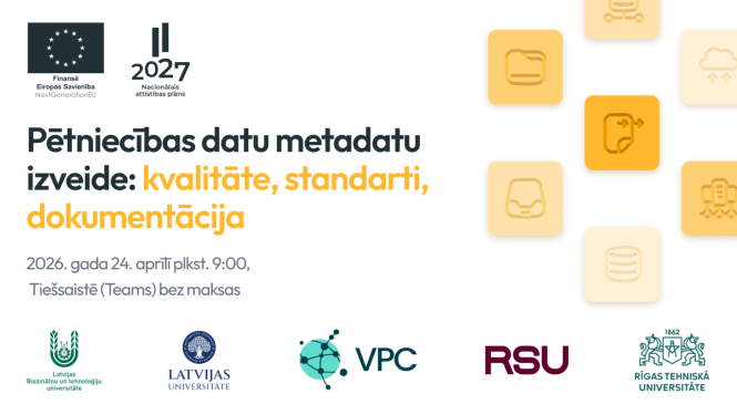 Seminārs par pētniecības datu metadatu izveidi