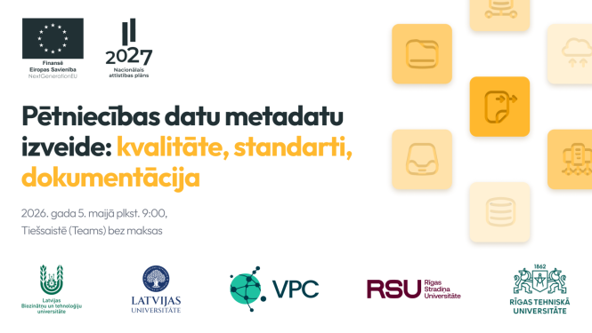 Seminārs par pētniecības datu metadatu izveidi