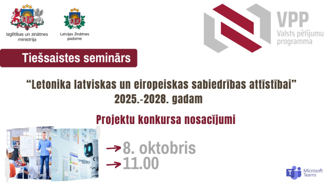 VPP seminārs 8. oktobrī
