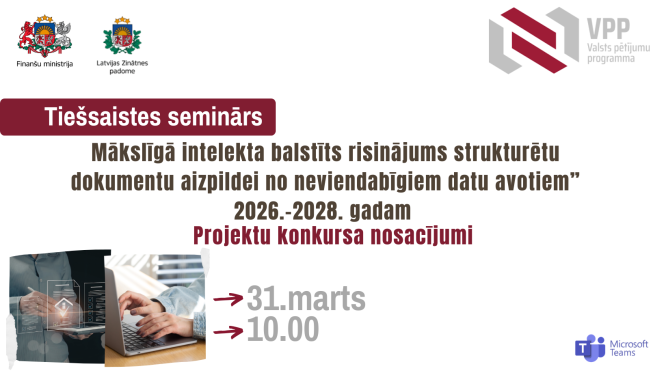Valsts pētījumu programmas seminārs