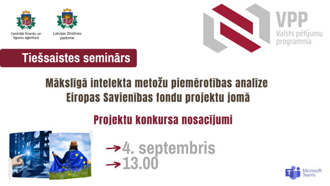 VPP CFLA tiešsaistes seminārs