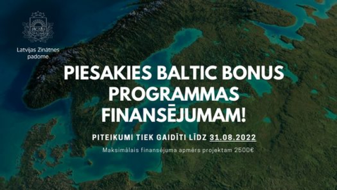 Aicina pieteikties Baltic Bonus programmas finansējumam