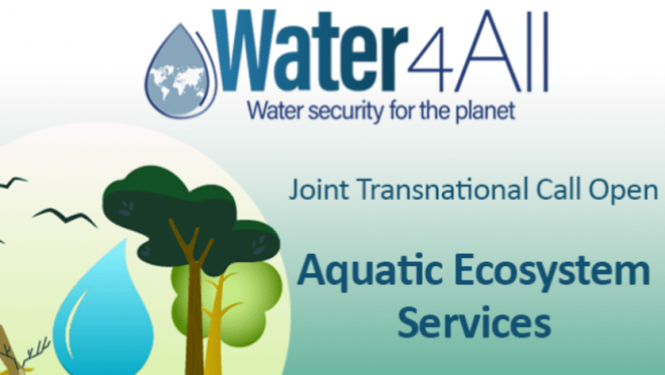 Apvārsnis Eiropa Eiropas Partnerības Water4All  septembrī ir atvērts projektu konkurss “Aquatic Ecosystem Services”, kurā projekta idejas (pre-proposal) jāiesniedz līdz 13. novembrim.
