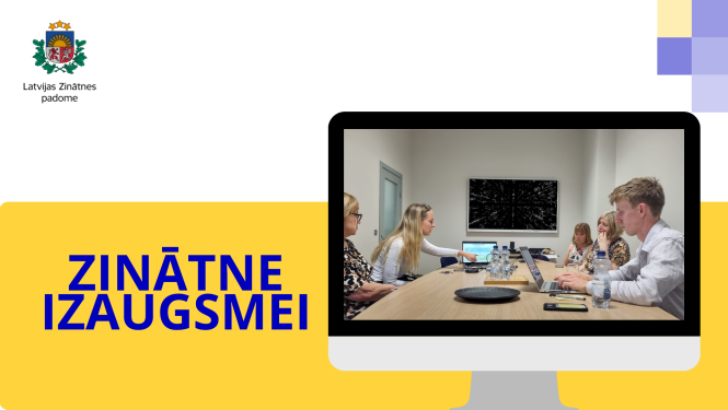 Latvijas Zinātes padomes kolēģi tikšanās laikā ar AS Latvenergo pārstāvi Alvi Epneru