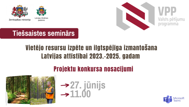 Valsts pētījumu programmas tiešsaistes seminārs