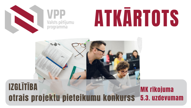 Izglitibas projektu konkurss atkartots uzsaukums