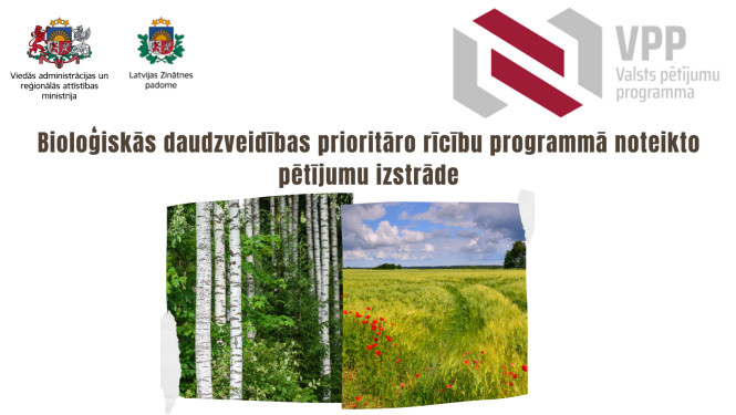 Valsts pētījuma programma Bioloģiskās daudzveidības prioritāro rīcību programmā noteikto pētījumu izstrāde