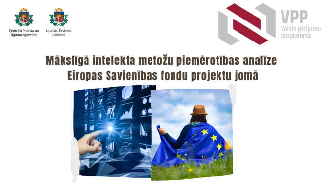 CFLA Valsts pētījumu programma par mākslīgā intelekta metožu piemērotību Eiropas Savienības fondu projektu jomā