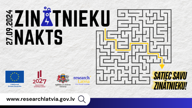 Zinātnieku nakts 2024 plakāts
