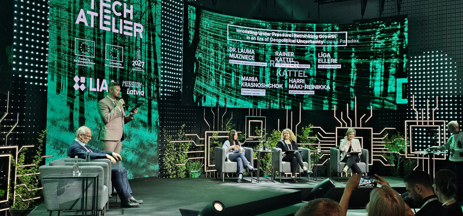 LZP paneļdiskusijas dalībnieki DEEP TECH 2025 ietvaros