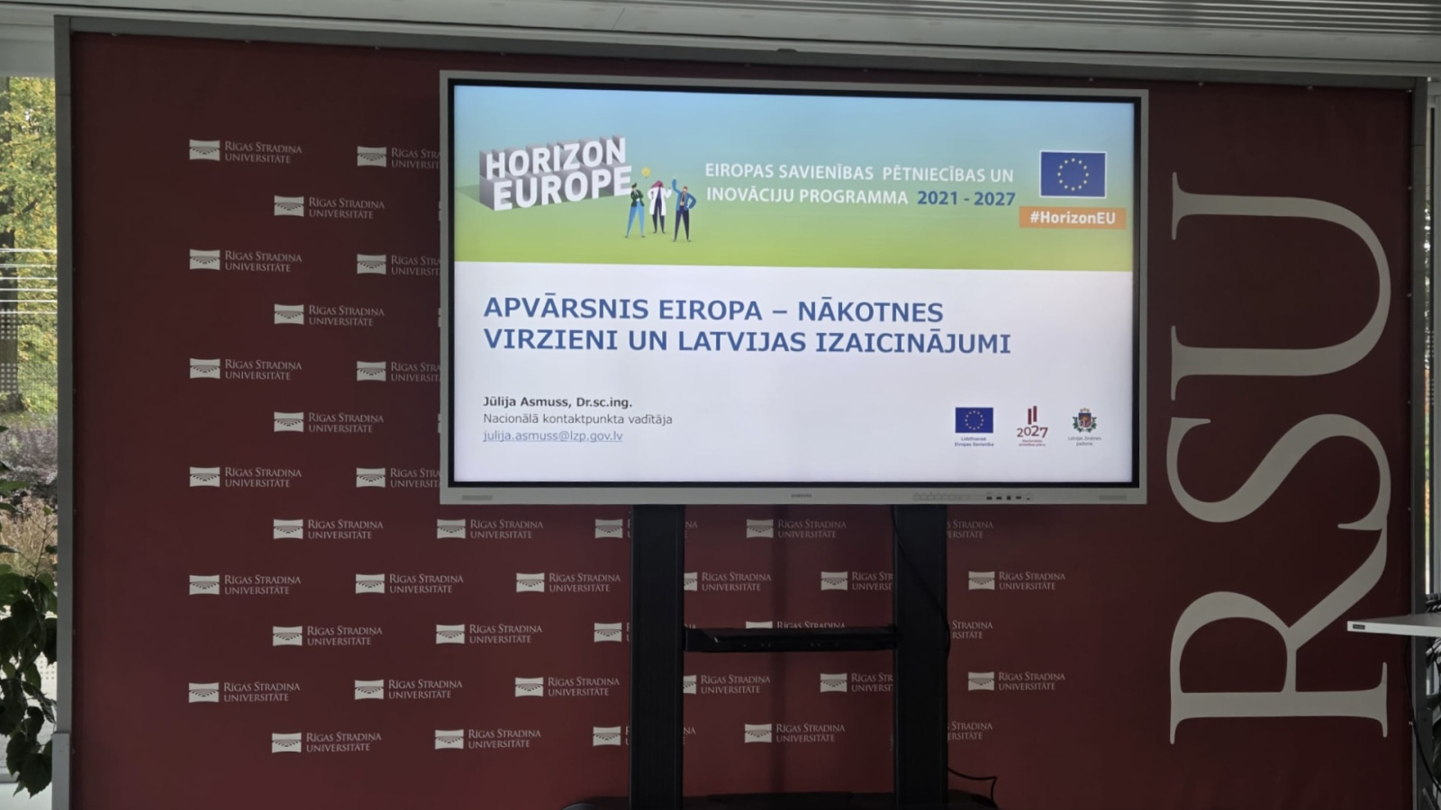 Pasākums par "Apvārsnis Eiropa" Rīgas Stradiņa universitātē