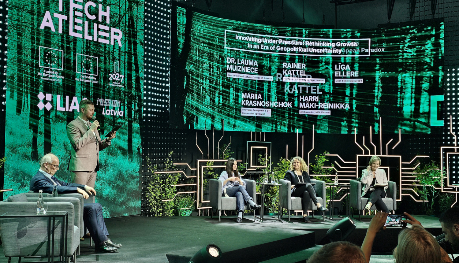 LZP paneļdiskusijas dalībnieki DEEP TECH 2025 ietvaros