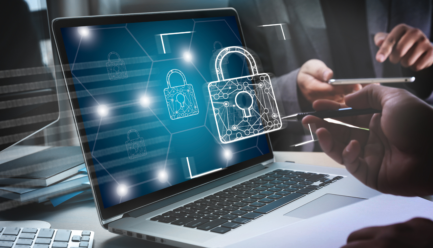 Dators un grafisks slēdzenes attēls