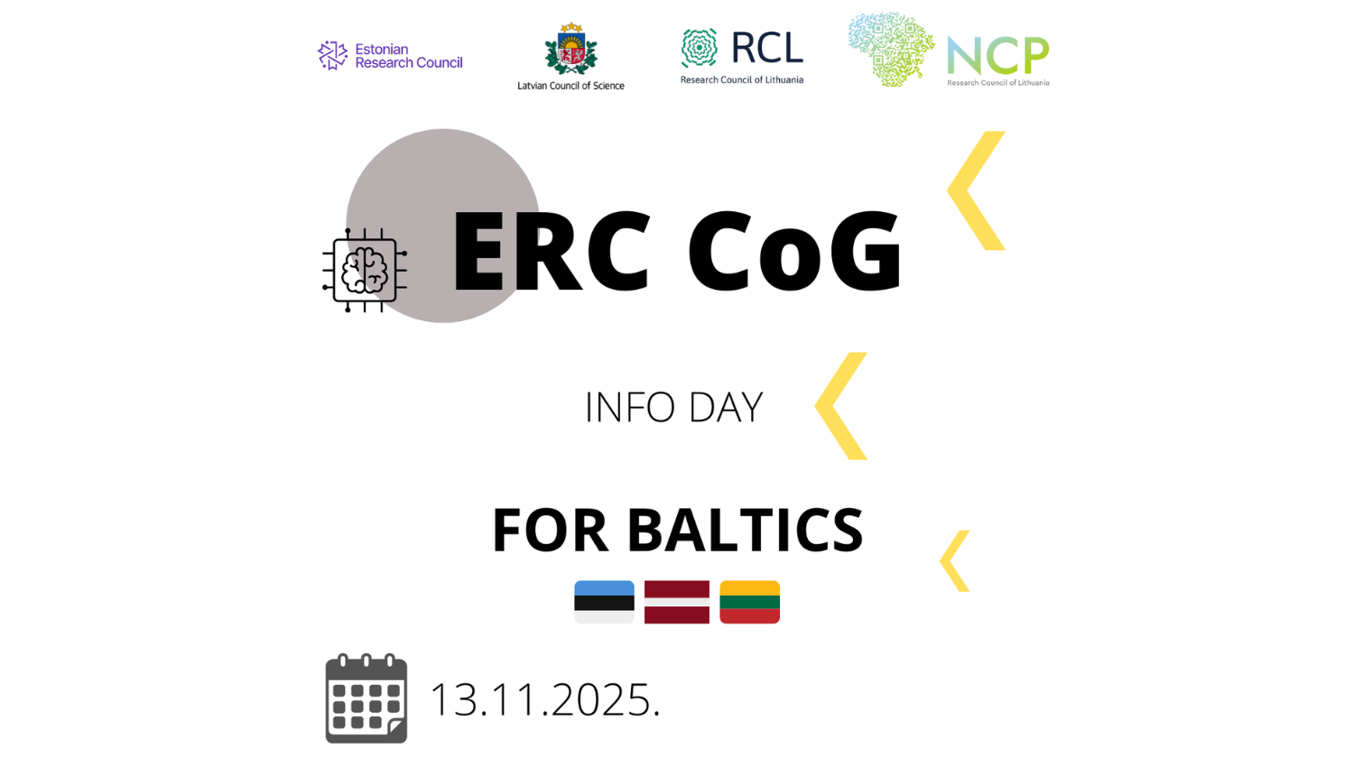 Informācijas diena Eiropas Pētniecības padomes Consolidator Grants pieteicējiem