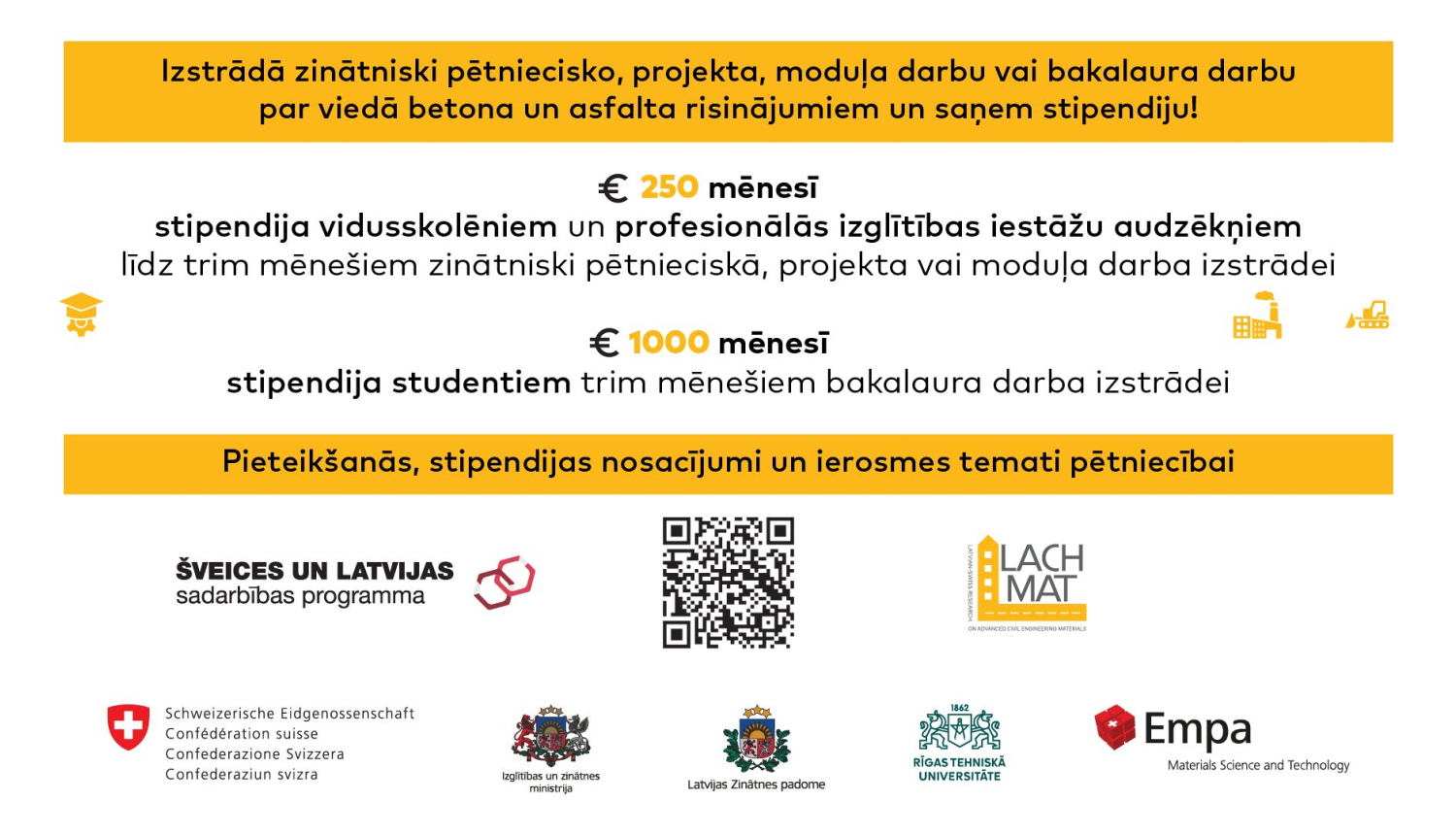 LACHMAT - stipendijas skolēniem/studentiem