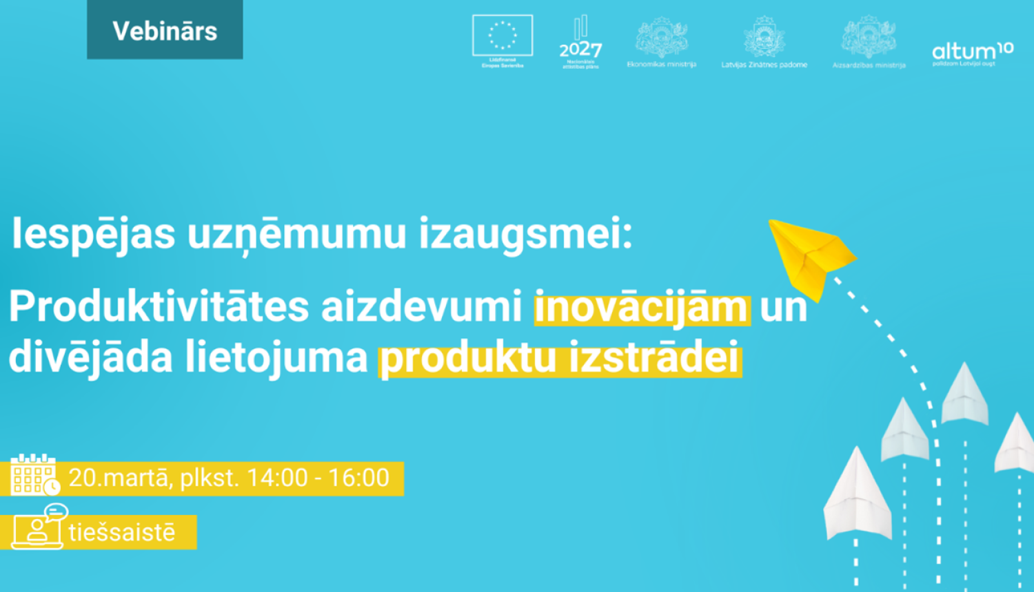 Seminārs par aizdevumiem inovācijām un divejāda lietojuma projektu izstrādei