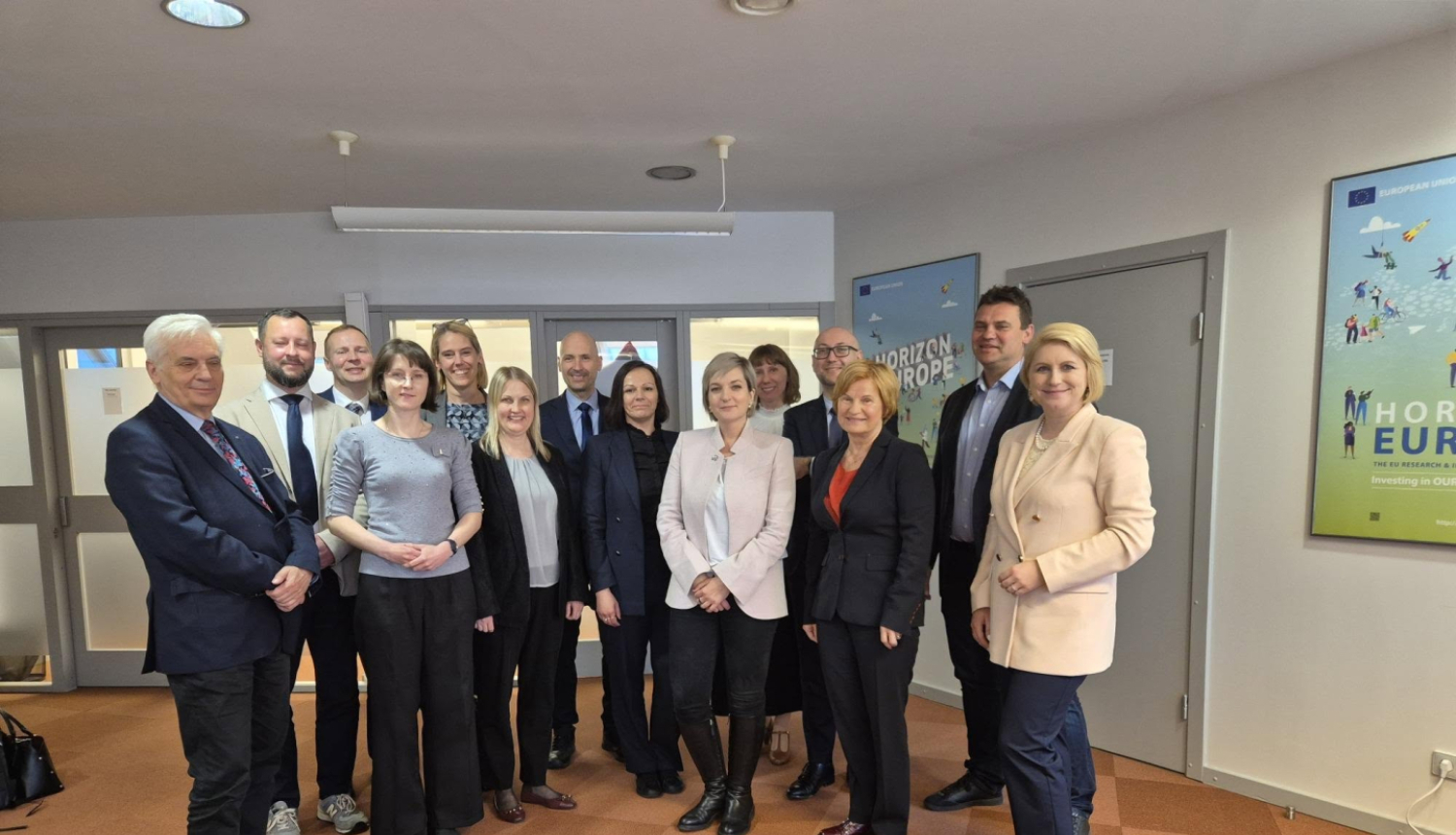 Latvijas Zinātnes padomes komanda ar Polijas Nacionālās pētniecības un attīstības centra pārstāvjiem