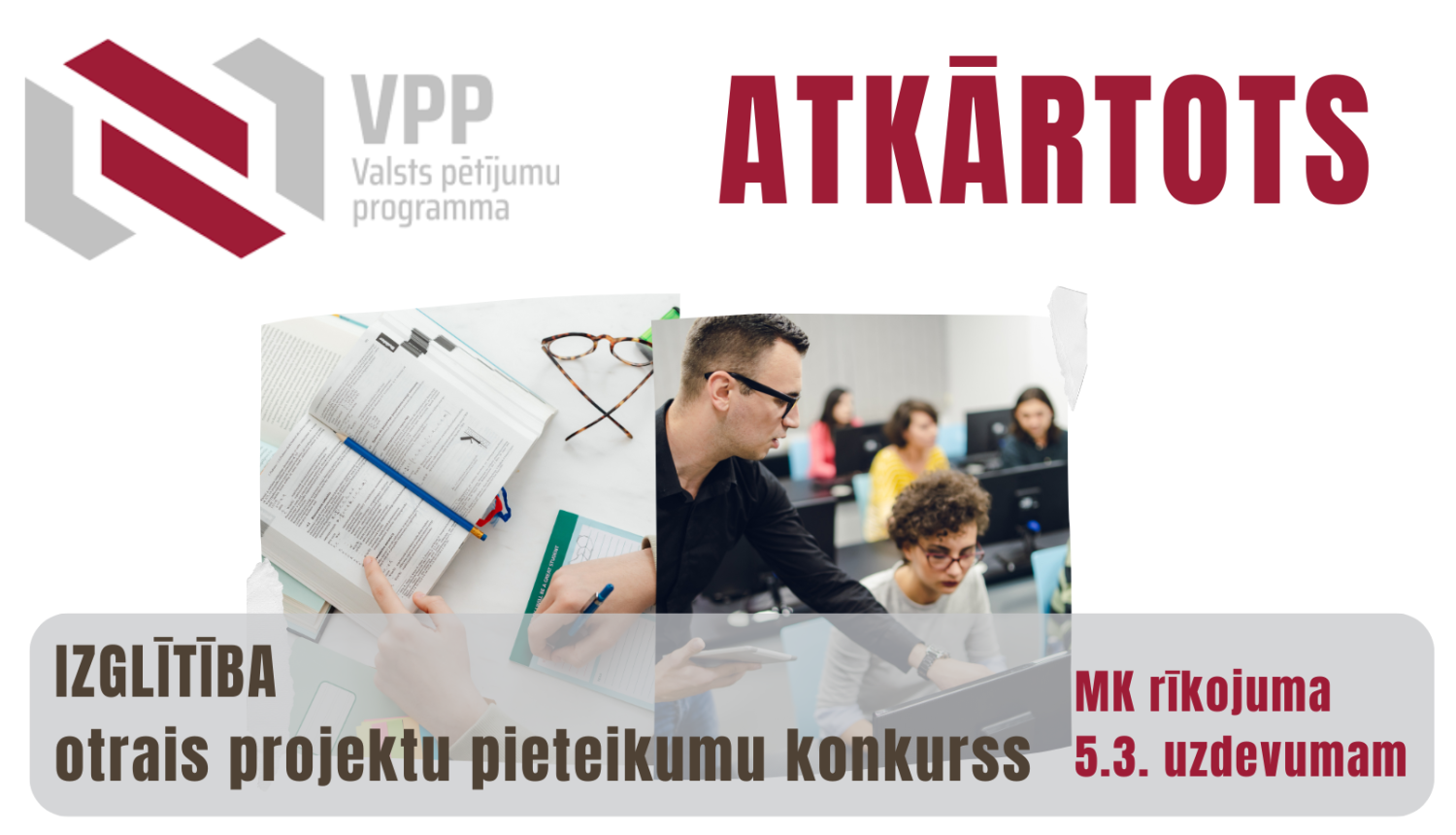 Izglitibas projektu konkurss atkartots uzsaukums