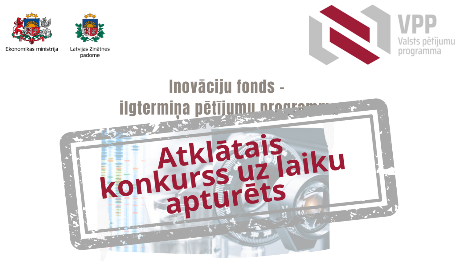 Uz laiku apturēta EM VPP Inovāciju fonds