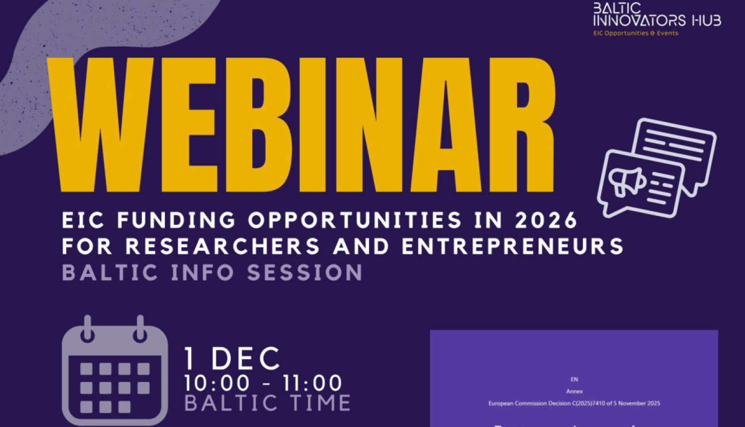 Informācijas diena par EIC Accelerator